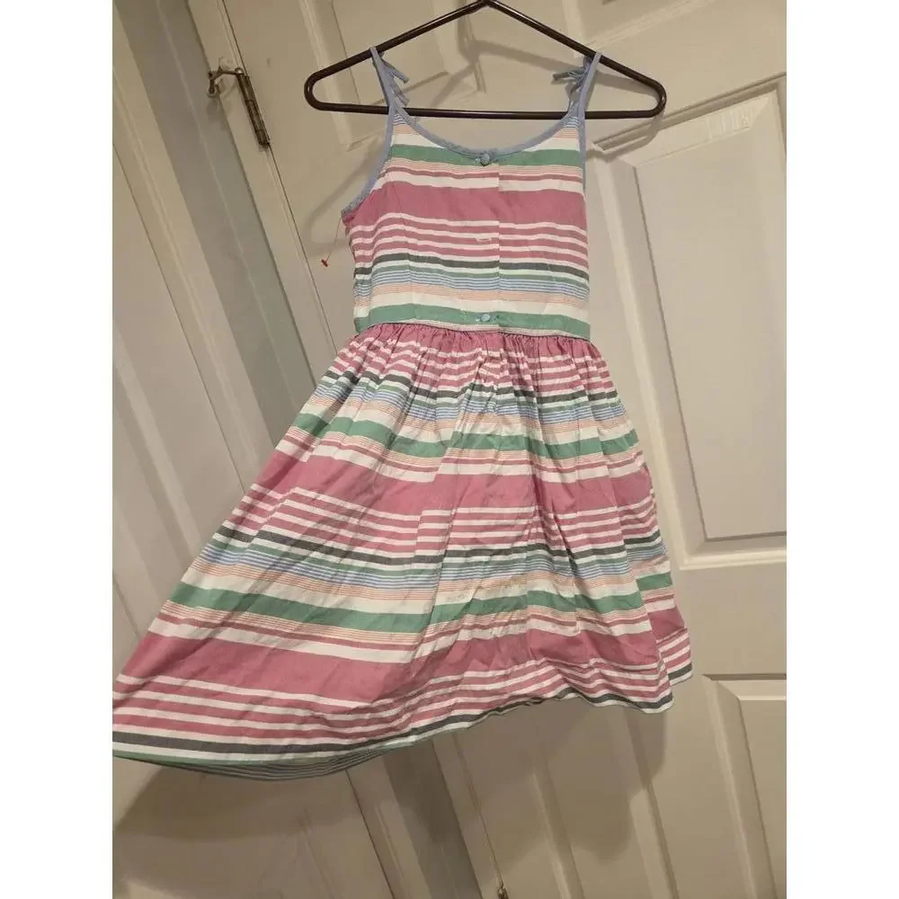 Polo ralph Lauren size 12 oxford Girls' Striped Sleeveless Summer Dress